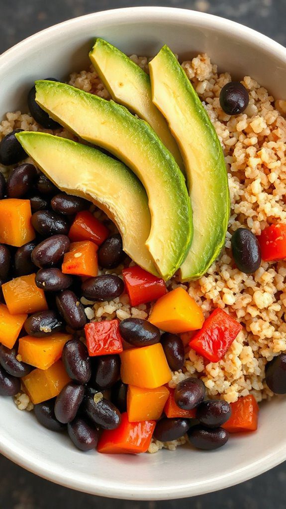 healthy protein packed bowl