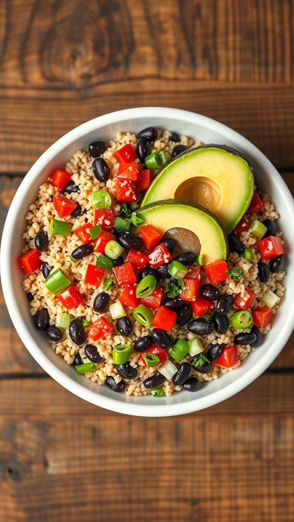 healthy quinoa black bean salad healthy quinoa black bean salad
