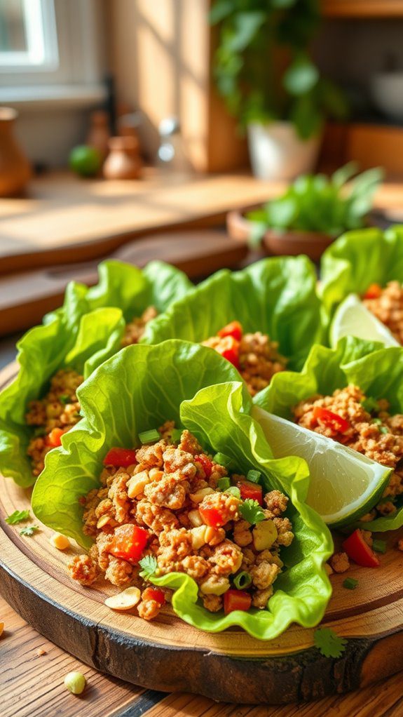 healthy spicy turkey wraps