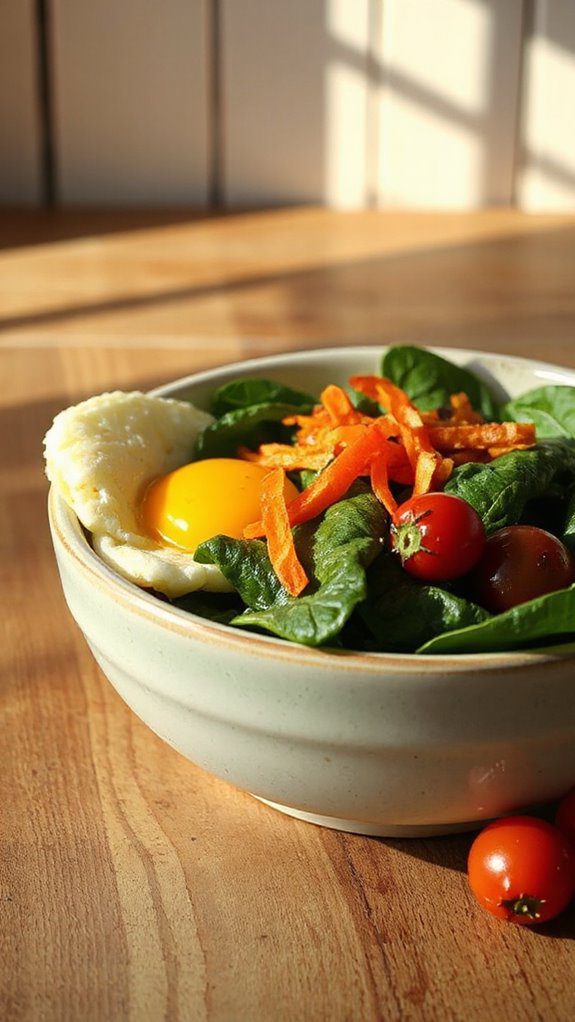 healthy vegetable breakfast bowl