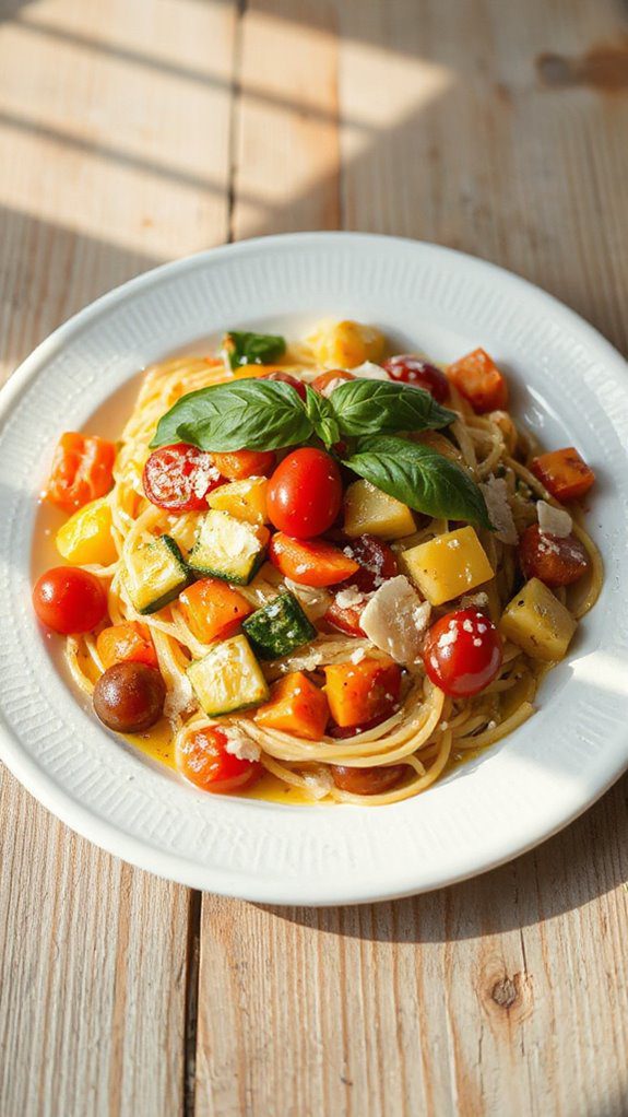 healthy vegetable pasta dish healthy vegetable pasta dish