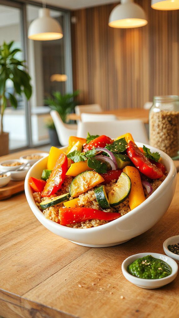 healthy veggie quinoa dish healthy veggie quinoa dish