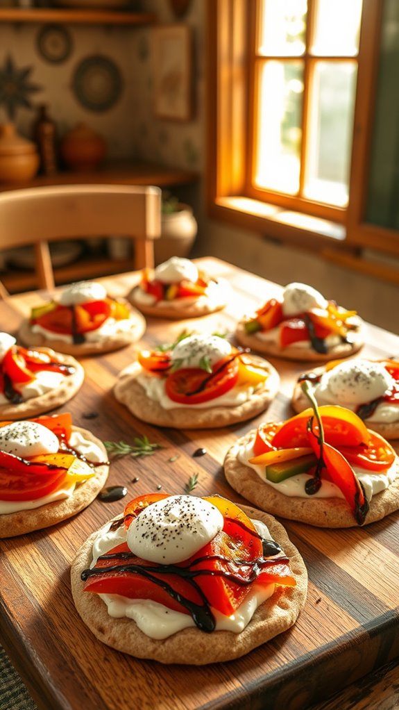 healthy whole wheat pizzas