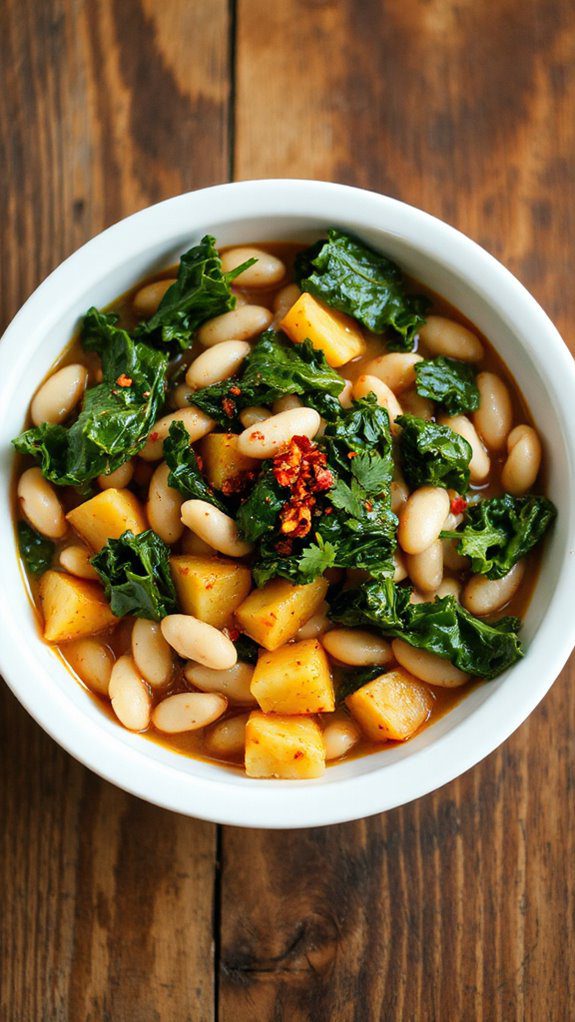 hearty bean and kale hearty bean and kale