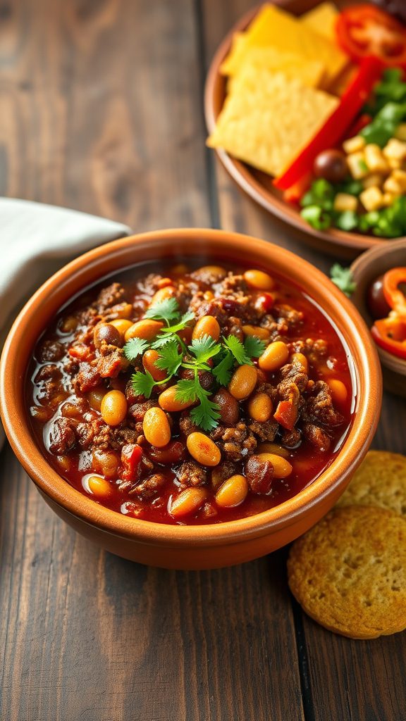 hearty beans and beef