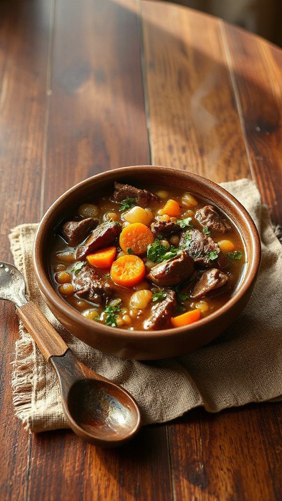hearty beef barley soup