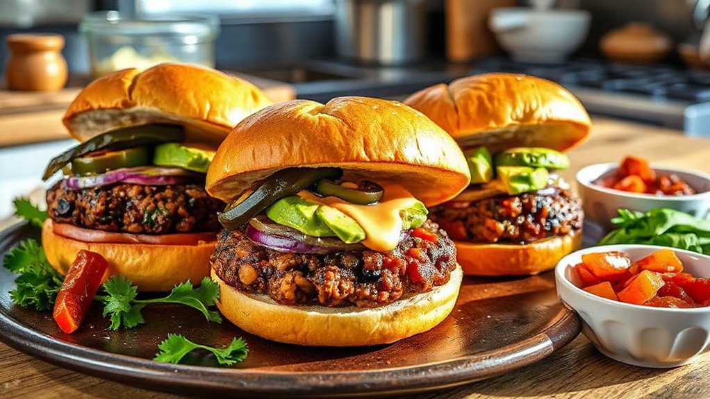 hearty black bean burger hearty black bean burger