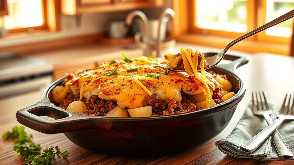 hearty hamburger potato bake