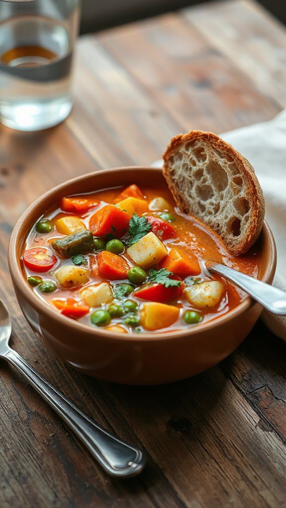 hearty nourishing vegetable soup