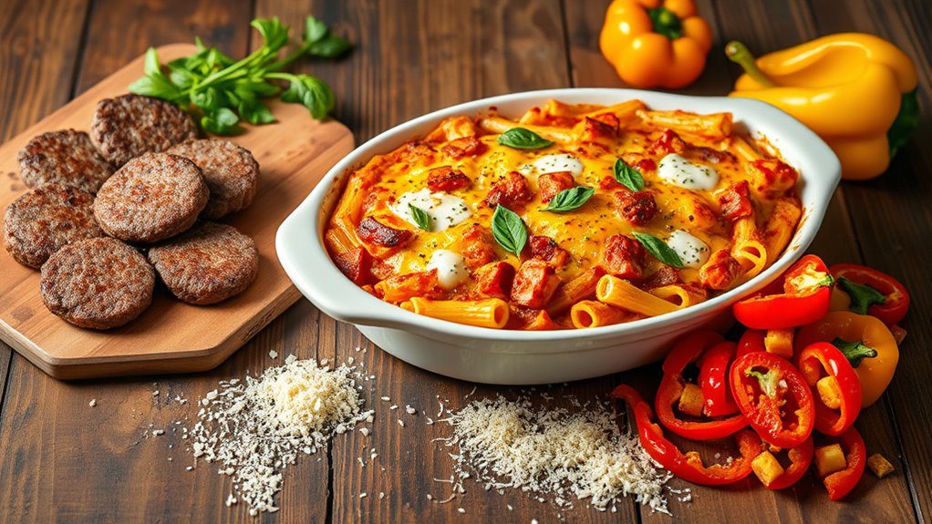 hearty pasta with beef