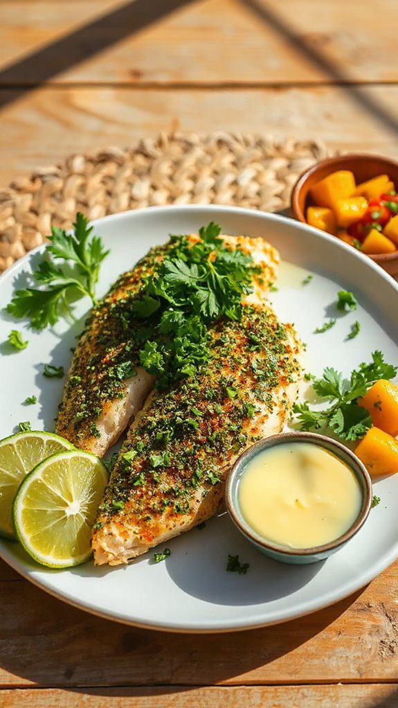herb crusted snapper recipe
