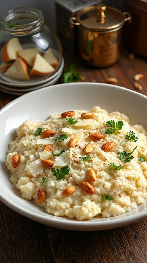 herb infused cauliflower risotto recipe