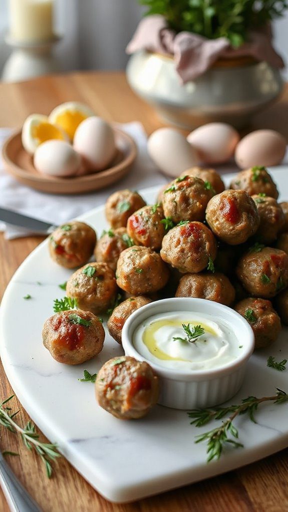 herb infused lamb meatballs recipe