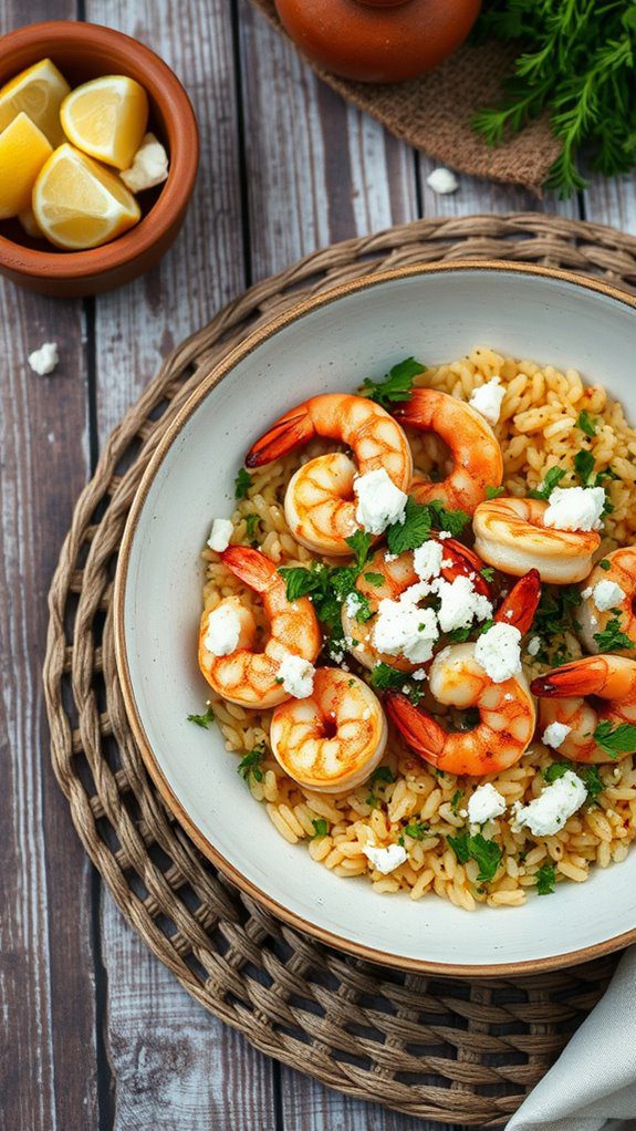 herb infused seafood dish