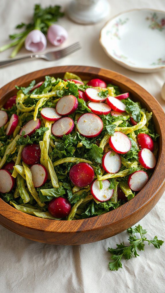 herb infused vegetable salad