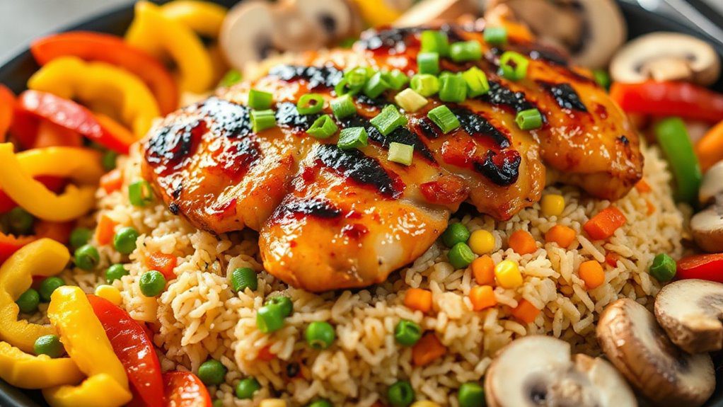 hibachi chicken with sauce