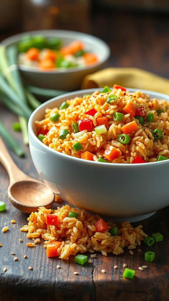 homemade vegetable fried rice