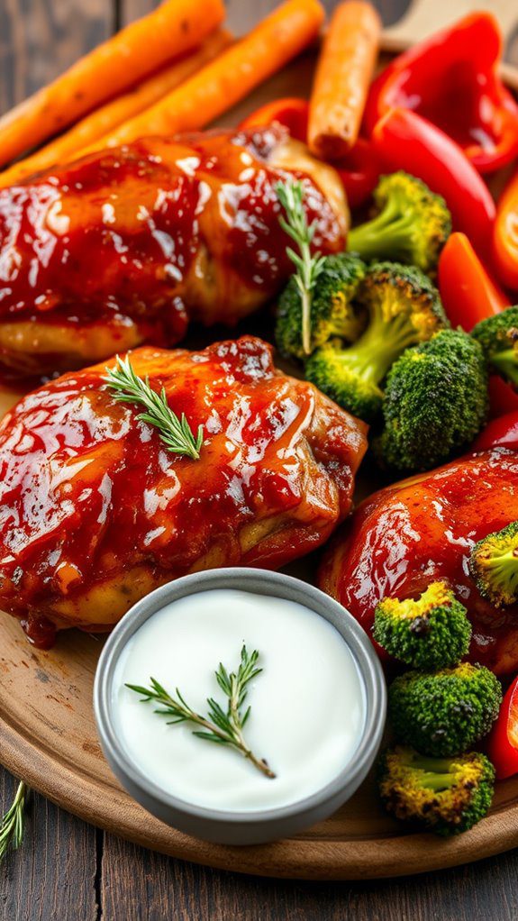 honey glazed chicken thighs