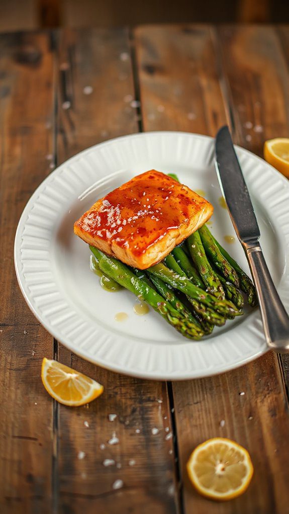 honey glazed salmon asparagus honey glazed salmon asparagus