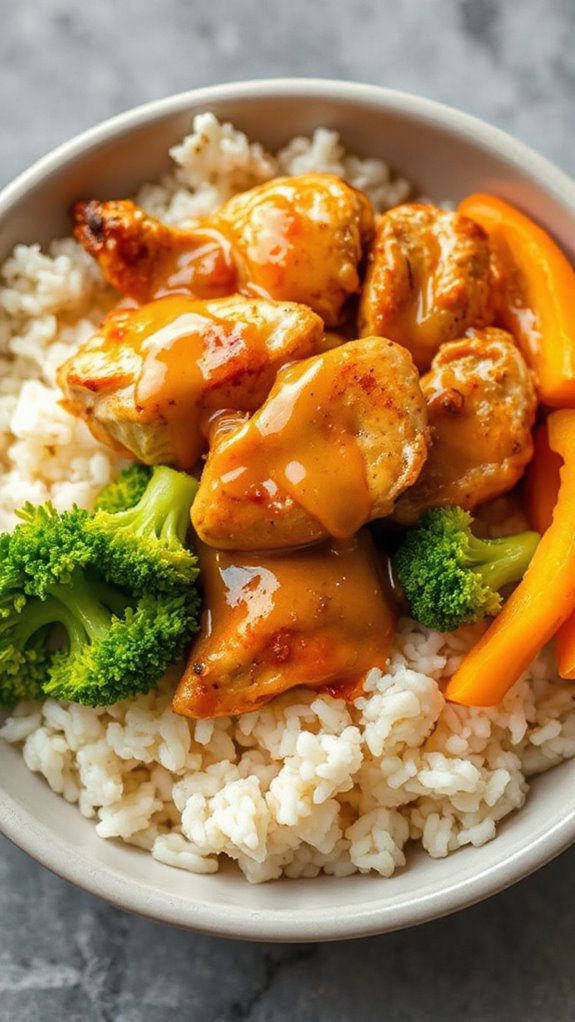 honey mustard chicken bowl