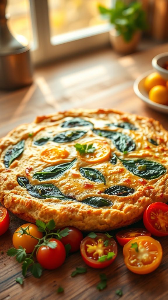 hummus filled egg dish hummus filled egg dish