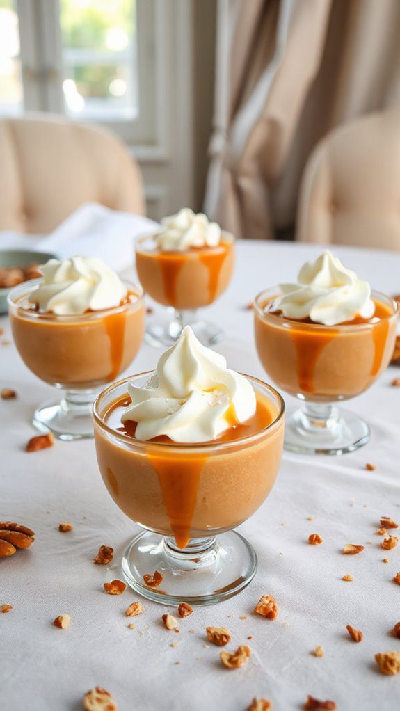 indulgent dessert with caramel