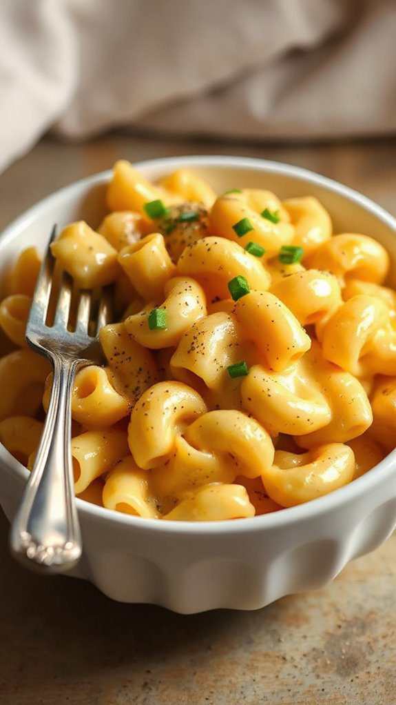 instant cheesy pasta dish
