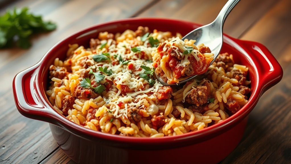 italian rice and hamburger casserole italian rice and hamburger casserole