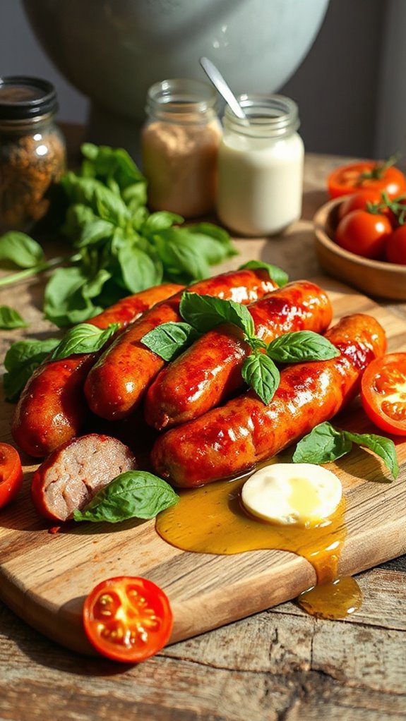 italian sausage with basil italian sausage with basil