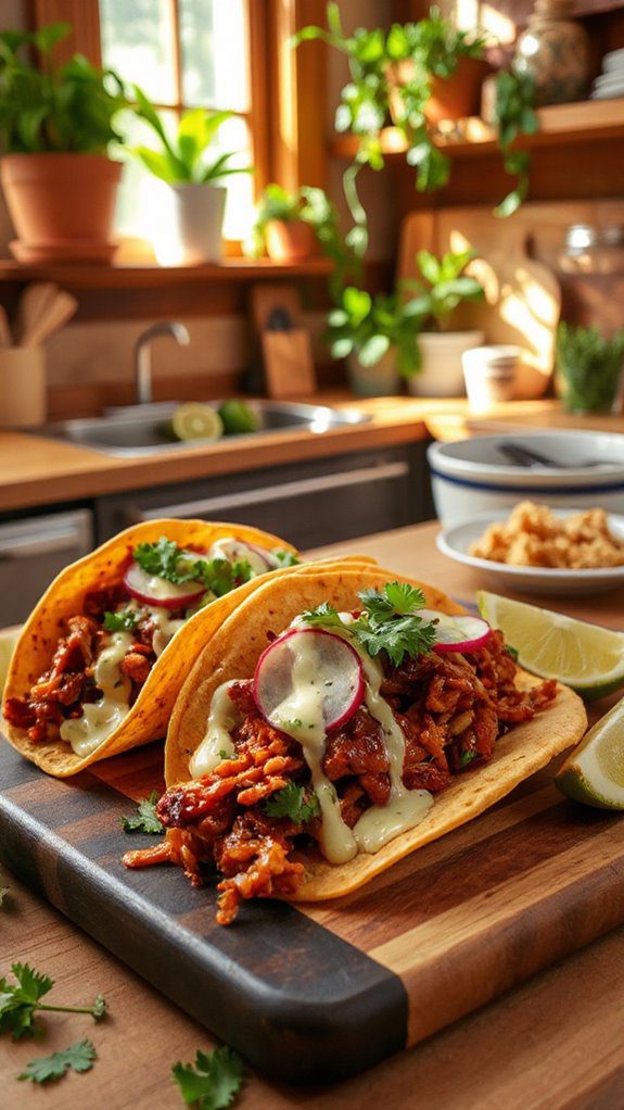 jackfruit tacos with bbq