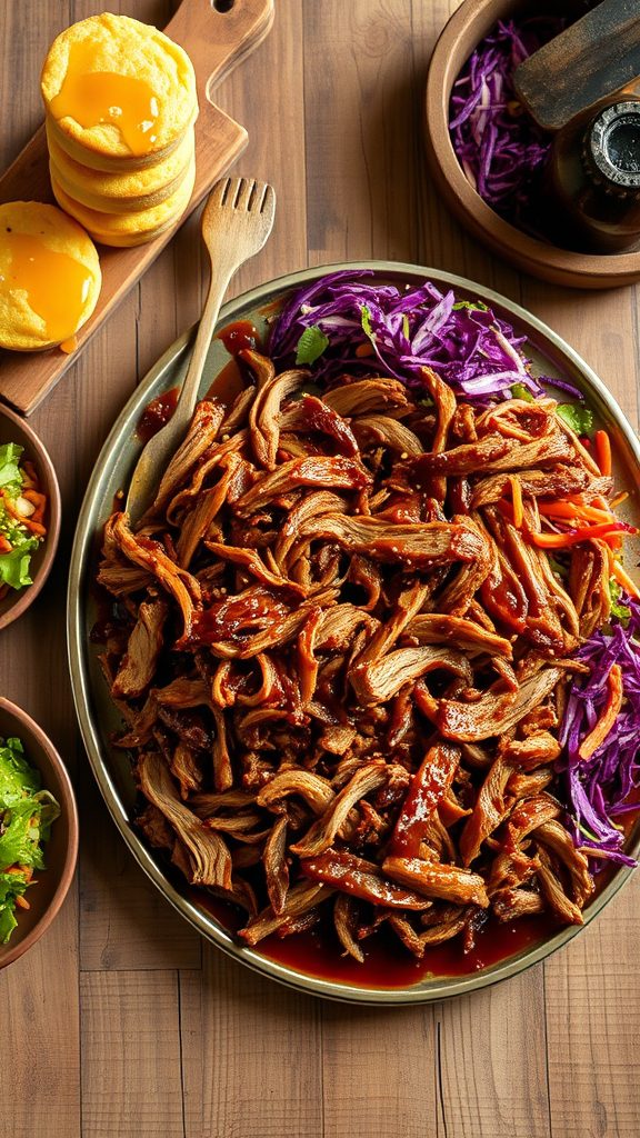 kombucha infused bbq pulled pork