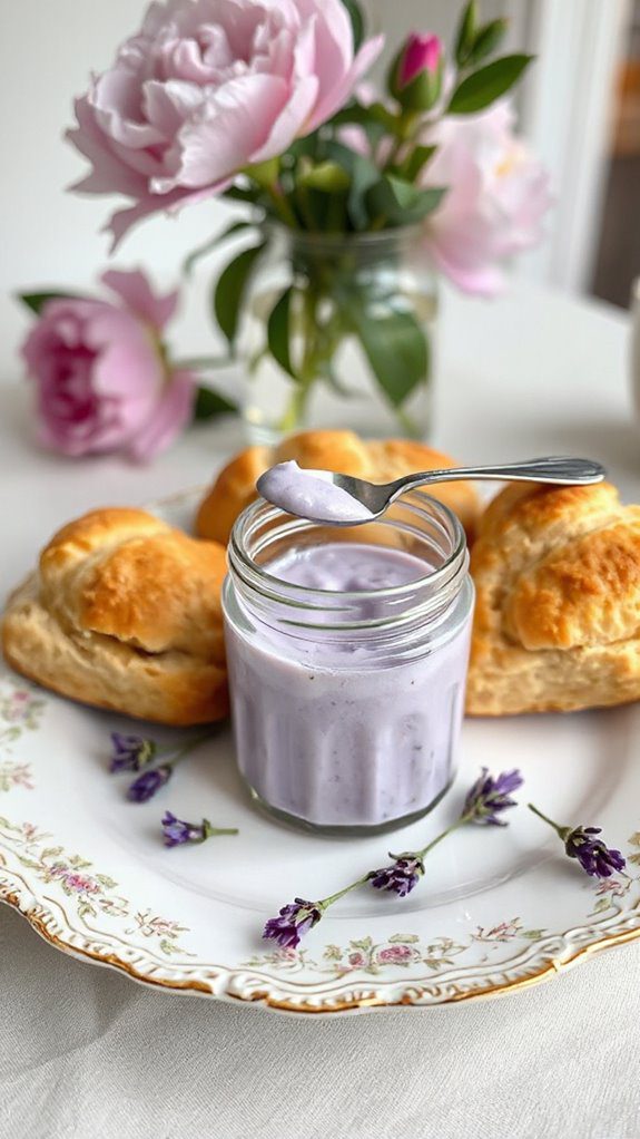 lavender flavored dessert curd
