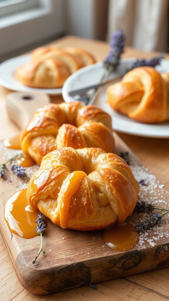 lavender infused honey pastry