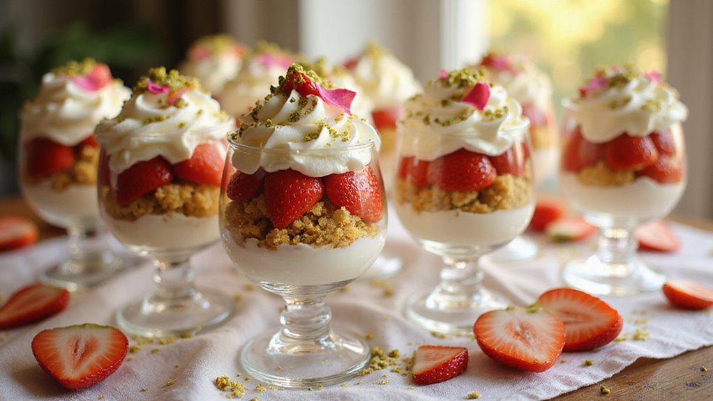 layered strawberry dessert treat