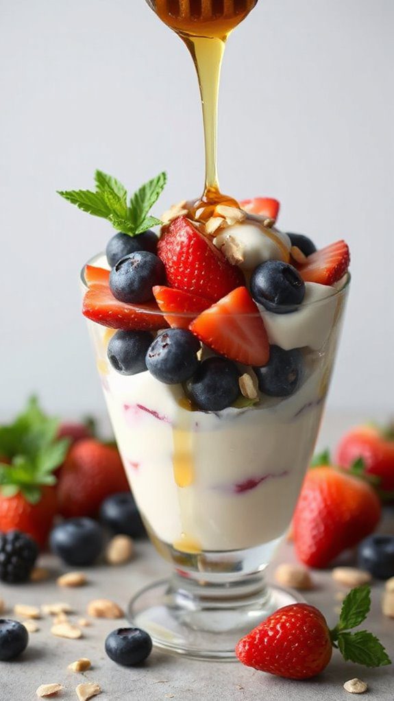 layered yogurt fruit delight
