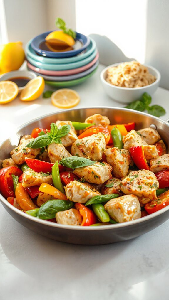 lemon basil chicken stir fry lemon basil chicken stir fry