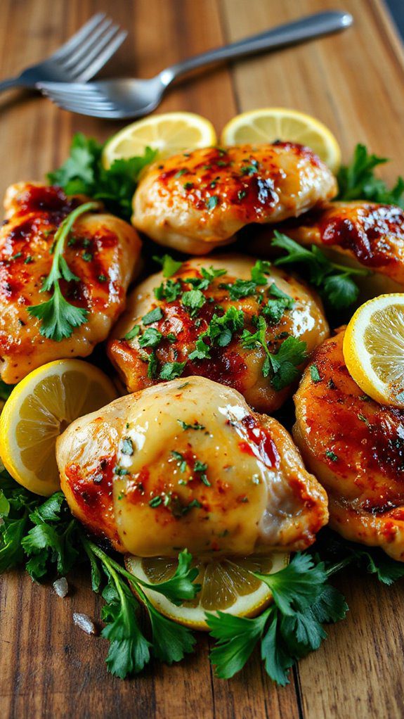 lemon butter chicken thighs