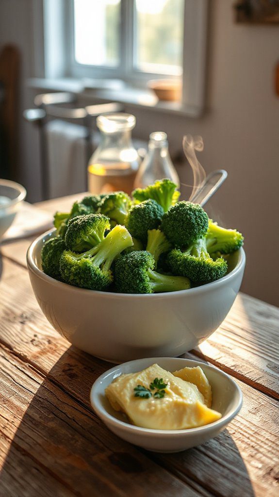 lemon butter steamed broccoli