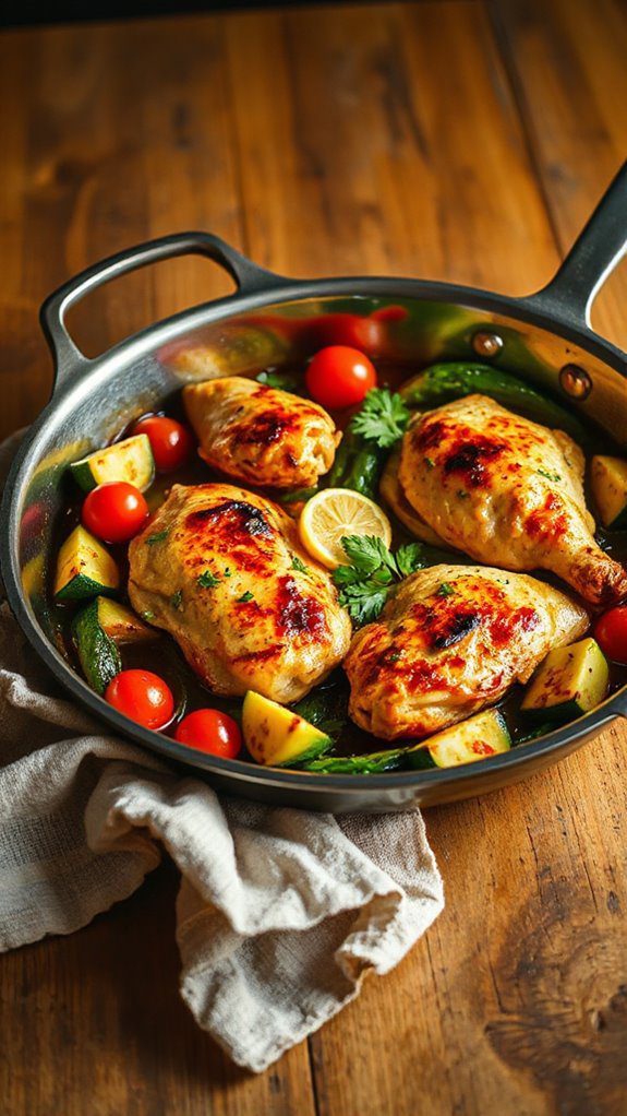 lemon chicken with vegetables