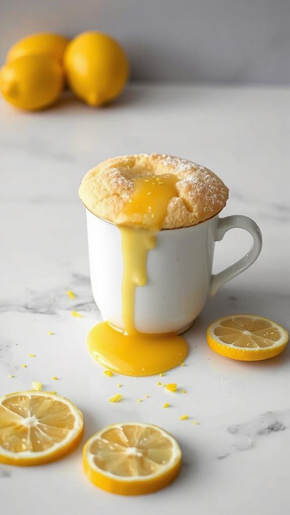 lemon flavored microwave cake