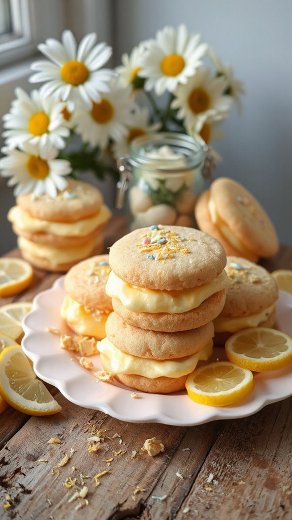 lemon flavored sandwich cookies