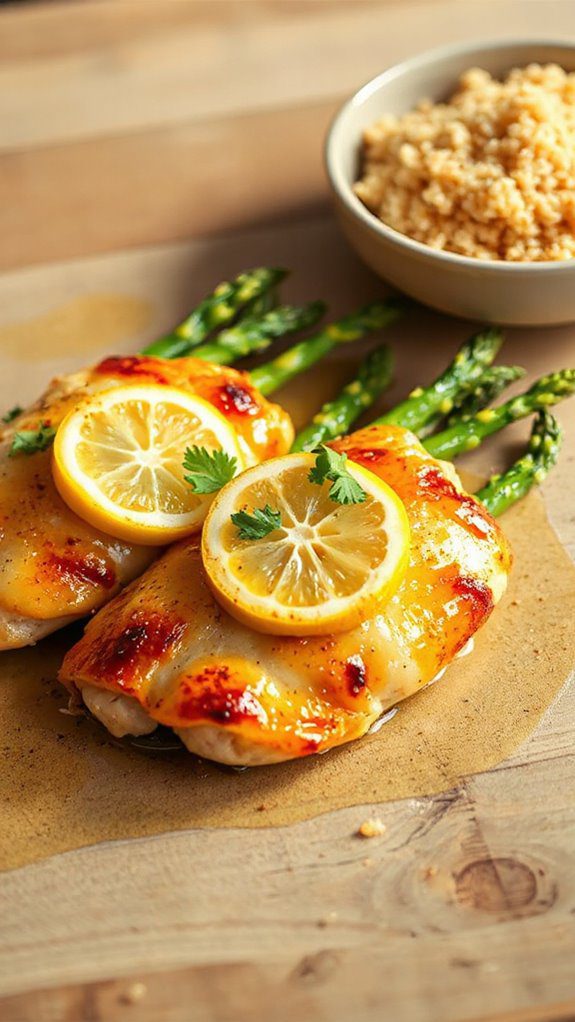 lemon garlic chicken asparagus dish lemon garlic chicken asparagus dish