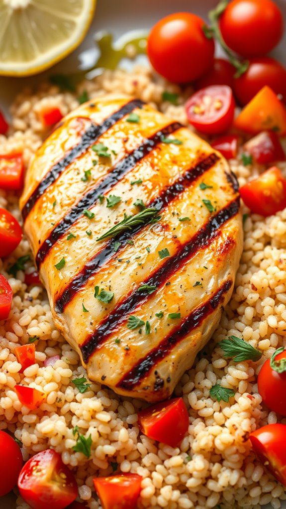 lemon herb chicken quinoa