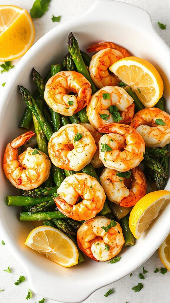 lemon infused shrimp and asparagus lemon infused shrimp and asparagus