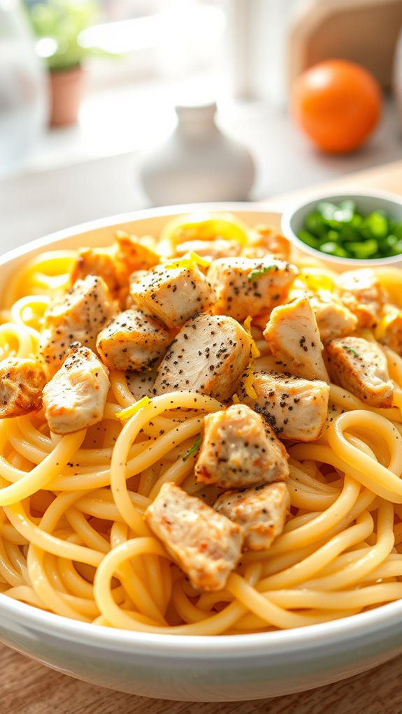 lemon pepper chicken pasta
