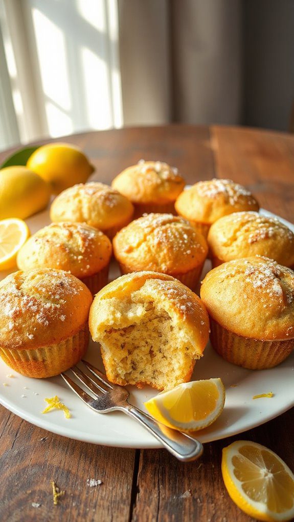 lemon poppy seed muffins lemon poppy seed muffins
