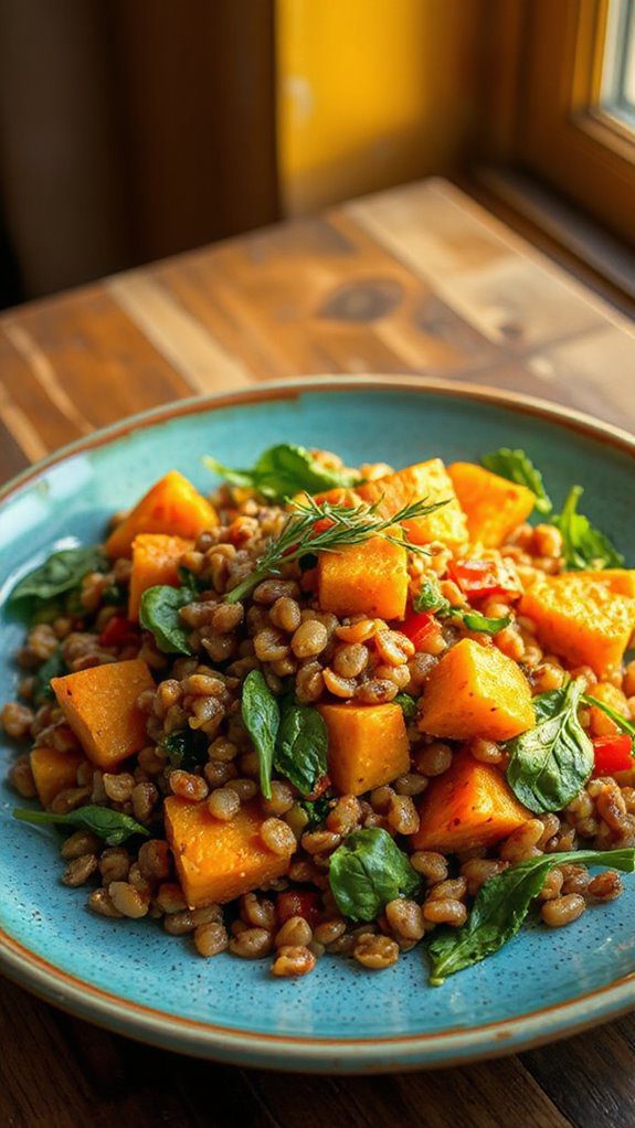 lentil veggie breakfast hash