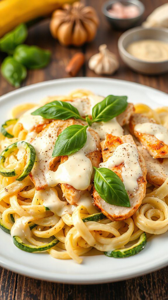 low carb zucchini pasta dish low carb zucchini pasta dish