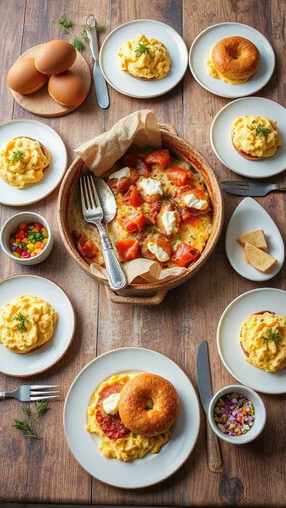 lox and bagel casserole