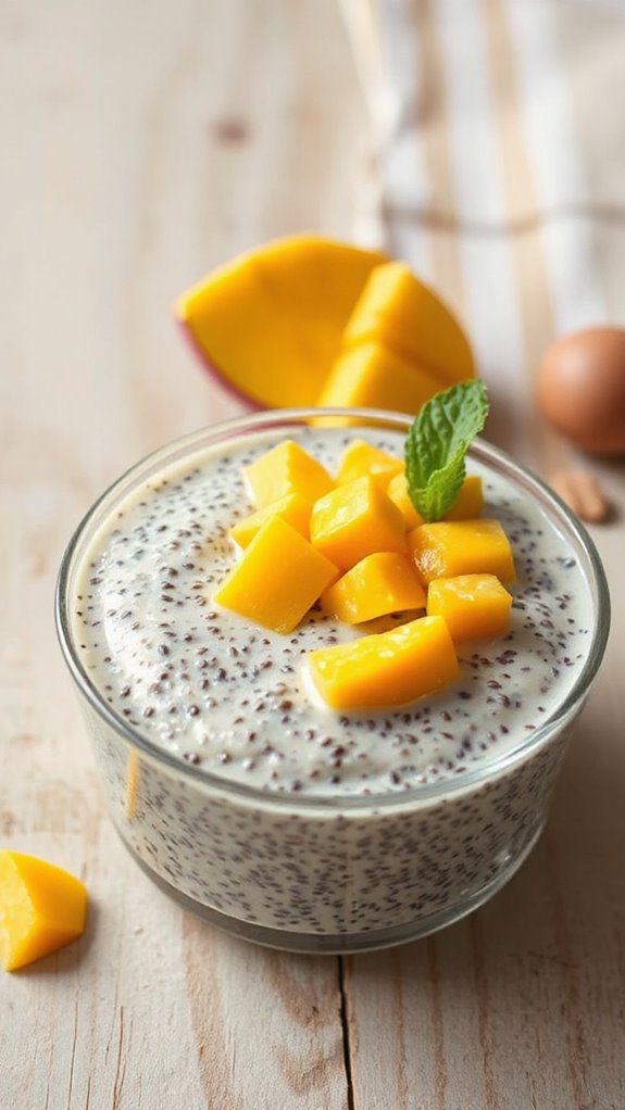 mango chia seed pudding